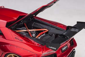 LAMBORGHINI AVENTADOR LB PERFORMANCE HYPER RED/GOLD ACCENTS — фото 6