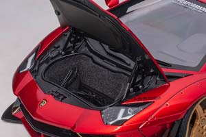 LAMBORGHINI AVENTADOR LB PERFORMANCE HYPER RED/GOLD ACCENTS — фото 8