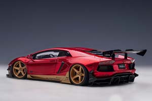 LAMBORGHINI AVENTADOR LB PERFORMANCE HYPER RED/GOLD ACCENTS — фото 2