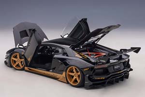 LAMBORGHINI AVENTADOR LB PERFORMANCE BLACK/GOLDEN — фото 3