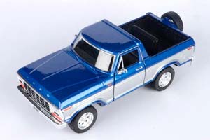FORD BRONCO 1978 HARD TOP СИНИЙ С БЕЛЫМ, С ЗАПАСНЫМ КОЛЕСОМ — фото 2