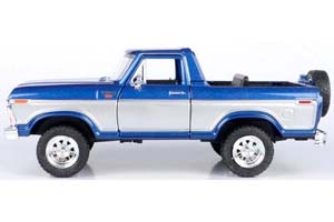 FORD BRONCO (С ОТКРЫТЫМ ВЕРХОМ) 1978 СИНИЙ С СЕРЫМ — фото 2