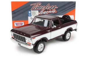 FORD BRONCO 1978 HARD TOP БОРДОВЫЙ С БЕЛЫМ, С ЗАПАСНЫМ КОЛЕСОМ
