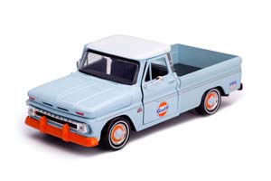 CHEVROLET FLEETSIDE APACHE PICKUP 1958 GULF OIL ГОЛУБОЙ С ОРАНЖЕВЫМ