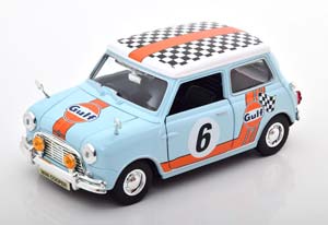 MINI COOPER GULF 1961-1967 LIGHTBLUE ORANGE