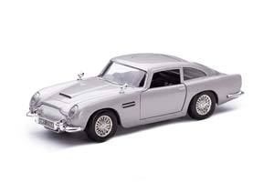 ASTON MARTIN DB5 JAMES BOND 007 GOLDFINGER/THUNDERBALL/SKYFALL/NOTIME TO DIE СЕРЕБРИСТЫЙ (ИЗ ФИЛЬМОВ ПРО ДЖЕЙМСА БОНДА)