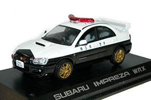 SUBARU IMPREZA WRX JAPAN POLICE 2003 BLACK WHITE
