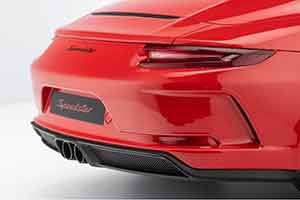 PORSCHE 911 (991.2) SPEEDSTER - 2019 - INDISCHROT (191) КРАСНЫЙ (В БОКСЕ С ПОДСТАВКОЙ) — фото 3