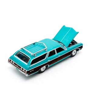 CHEVROLET KINGSWOOD ESTATE WAGON 1970, MISTY TURQUOISE METALLIC (ДЛИНА МОДЕЛИ 6-10 СМ) — фото 3