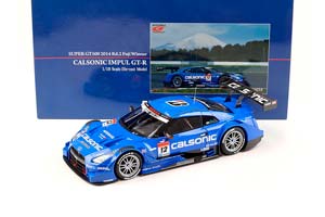 NISSAN GT-R #12 YASUDA/POLIVEIRA ПОБЕДИТЕЛЬ FUJI GT500 2014 СИНИЙ (В БОКСЕ) — фото 1