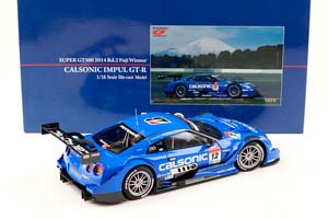 NISSAN GT-R #12 YASUDA/POLIVEIRA ПОБЕДИТЕЛЬ FUJI GT500 2014 СИНИЙ (В БОКСЕ) — фото 2