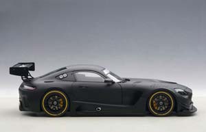 MERCEDES AMG GT3 PLAIN BODY VERSION 2015 MATT BLACK COMPOSITE MODEL/2 DOOR OPENINGS — фото 3