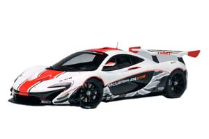MCLAREN P1 GTR GLOSS WHITE/RED STRIPES — фото 1