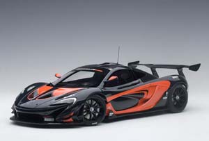 MCLAREN P1 GTR YEAR 2015 BLACK / ORANGE 1:18 AUTOART — фото 12