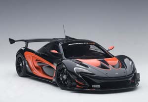 MCLAREN P1 GTR YEAR 2015 BLACK / ORANGE 1:18 AUTOART — фото 13