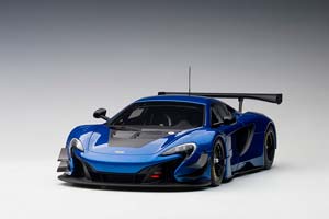MCLAREN 650S GT3 PLAIN BODY VERSION 2017 BLUE METALLIC 1:18 AUTOART — фото 12