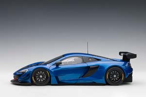 MCLAREN 650S GT3 PLAIN BODY VERSION 2017 BLUE METALLIC 1:18 AUTOART — фото 6
