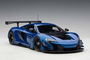 MCLAREN 650S GT3 PLAIN BODY VERSION 2017 BLUE METALLIC 1:18 AUTOART — фото 10