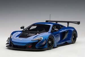MCLAREN 650S GT3 PLAIN BODY VERSION 2017 BLUE METALLIC 1:18 AUTOART — фото 11