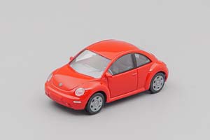 VW VOLKSWAGEN NEW BEETLE, RED (ДЛИНА МОДЕЛИ 3-5 СМ)