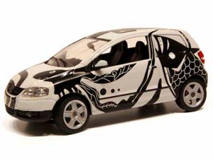 VW VOLKSWAGEN FOX ART CAR UNDERSEA БЕЛЫЙ С ЧЕРНЫМ