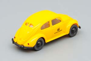 VW VOLKSWAGEN 1200 BREZELKAFER "DEUTSCHE BUNDESPOST", YELLOW (ДЛИНА МОДЕЛИ 3-5 СМ) — фото 2