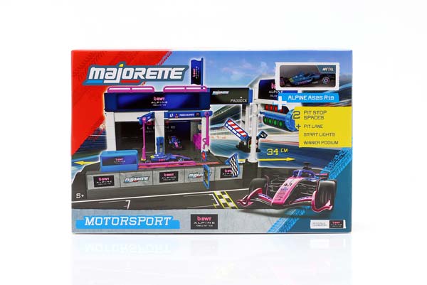 FORMULA 1 PIT STOP DIORAMA SET WITH ALPINE A525 #43 / ФОРМУЛА-1 ПИТ СТОП ДИОРАМА НАБОР АЛЬПИН A525 — фото 2