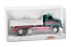 VOLVO N 10 DUMP TRUCK 1980, GREEN / RED (ДЛИНА МОДЕЛИ 3-5 СМ) — фото 4