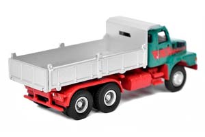 VOLVO N 10 DUMP TRUCK 1980, GREEN / RED (ДЛИНА МОДЕЛИ 3-5 СМ) — фото 2