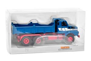 VOLVO N 10 DUMP TRUCK 1980, BLUE / RED (ДЛИНА МОДЕЛИ 3-5 СМ) — фото 4