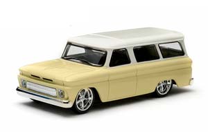 CHEVROLET SUBURBAN 1966 YELLOW WITH WHITE ROOF