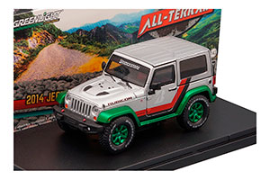 JEEP WRANGLER 4x4 RUBICON BRIDGESTONE RACING 2014 SILVER (GREEN WHEELS)