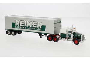 KENWORTH W 900 KOFFER-SZ 1977 СЕДЕЛЬНЫЙ ТЯГАЧ С ПОЛУПРИЦЕПОМ REIMER / КЕНВОРТ 900 КОФФЕР-СЗ РЕЙМЕР ЗЕЛЕНЫЙ