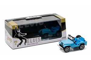 JEEP CJ-5 4x4 ELVIS PRESLEY 1954 SIERRA BLUE (GREEN WHEELS) — фото 3
