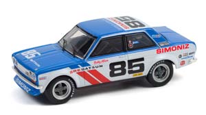 DATSUN 510 BROCK RACING БОББИ ЭЛЛИСОНА #85 1972 БЕЛЫЙ С СИНИМ И КРАСНЫМ