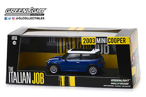 MINI COOPER 2003 BLUE WITH WHITE | MINI COOPER 2003 BLUE WITH WHITE (ИЗ К/Ф ОГРАБЛЕНИЕ ПО-ИТАЛЬЯНСКИ) — фото 3