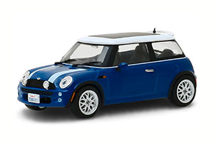 MINI COOPER 2003 BLUE WITH WHITE | MINI COOPER 2003 BLUE WITH WHITE (ИЗ К/Ф ОГРАБЛЕНИЕ ПО-ИТАЛЬЯНСКИ)