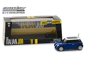 MINI COOPER 2003 BLUE WITH WHITE | MINI COOPER 2003 BLUE WITH WHITE (ИЗ К/Ф ОГРАБЛЕНИЕ ПО-ИТАЛЬЯНСКИ) — фото 2