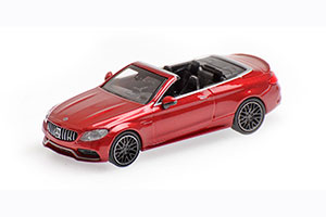 MERCEDES-AMG C 63 C-CLASS CABRIOLET 2016 RED METALLIC (ДЛИНА МОДЕЛИ 3-5 СМ)