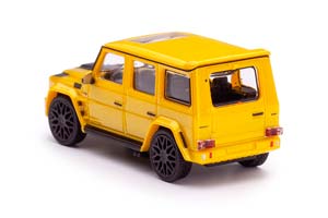 MERCEDES BRABUS 850 6.0 BITURBO WIDESTAR AUF BASIS MERCEDES AMG G 63 2015 YELLOW (ДЛИНА МОДЕЛИ 3-5 СМ) — фото 3
