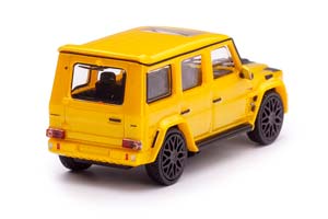 MERCEDES BRABUS 850 6.0 BITURBO WIDESTAR AUF BASIS MERCEDES AMG G 63 2015 YELLOW (ДЛИНА МОДЕЛИ 3-5 СМ) — фото 4