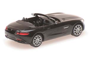 MERCEDES-AMG GTS CABRIOLET 2017 BLACK (ДЛИНА МОДЕЛИ 3-5 СМ) — фото 2
