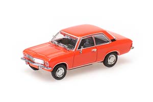 OPEL ASCONA 1970, RED (ДЛИНА МОДЕЛИ 3-5 СМ)