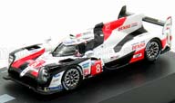 TOYOTA TS050 HYBRID TEAM TOYOTA GAZOO RACING N 8 WINNER 24H LE MANS (2019) S.BUEMI - K.NAKAJIMA - F.ALONSO, WHITE RED BLACK