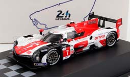 TOYOTA GR010 3.5L V6 TWIN TURBO HYBRID TEAM GAZOO RACING N7 WINNER 24H LE MANS (2021) M.CONWAY - K.KOBAYASHI - J.M.LOPEZ, WHITE RED (ДЛИНА МОДЕЛИ 3-5 СМ)