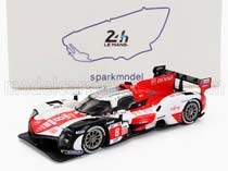 TOYOTA GR010 3.5L TURBO HYBRID V6 TEAM TOYOTA GAZOO RACING #8 WINNER 24H LE MANS 2022 S.BUEMI - B.HARTLEY - R.HIRAKAWA, WHITE RED GREY (ДЛИНА МОДЕЛИ 3-5 СМ)