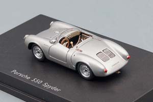 PORSCHE 550 SPYDER SILVER (ДЛИНА МОДЕЛИ 3-5 СМ) — фото 2