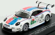 PORSCHE 911 991-2 RSR TEAM PORSCHE GT N91 2ND LMGTE PRO CLASS 24H LE MANS (2019) P.PILET - E.BAMBER - N.TANDY, WHITE BLUE RED (ДЛИНА МОДЕЛИ 3-5 СМ) — фото 1