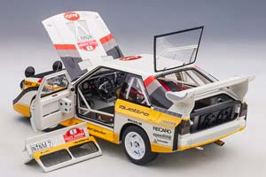 AUDI QUATTRO S1 #5 RALLY SAN REMO WINNER W.ROHRL/C.GEISTDORFER1985 WHITE/YELLOW — фото 2