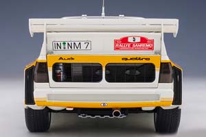 AUDI QUATTRO S1 #5 RALLY SAN REMO WINNER W.ROHRL/C.GEISTDORFER1985 WHITE/YELLOW — фото 9